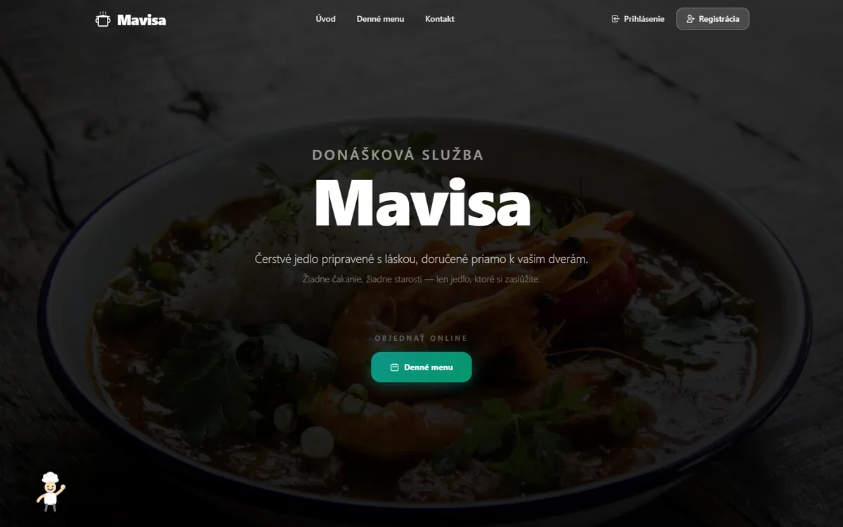 Donáška MAVISA – objednávanie obedov online